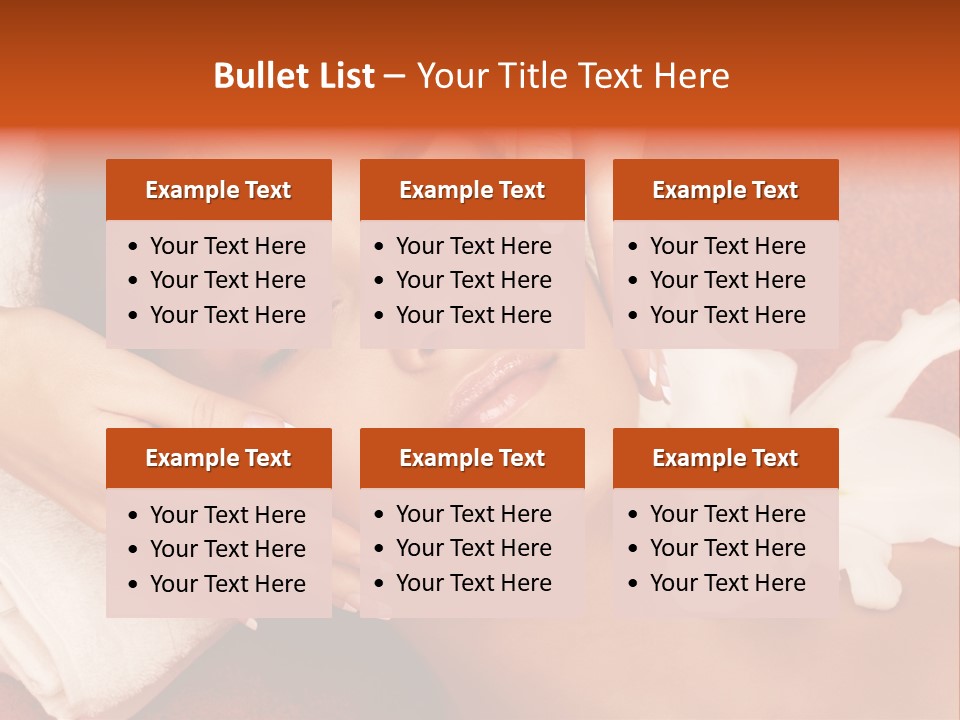 Head Beautiful Relaxation PowerPoint Template