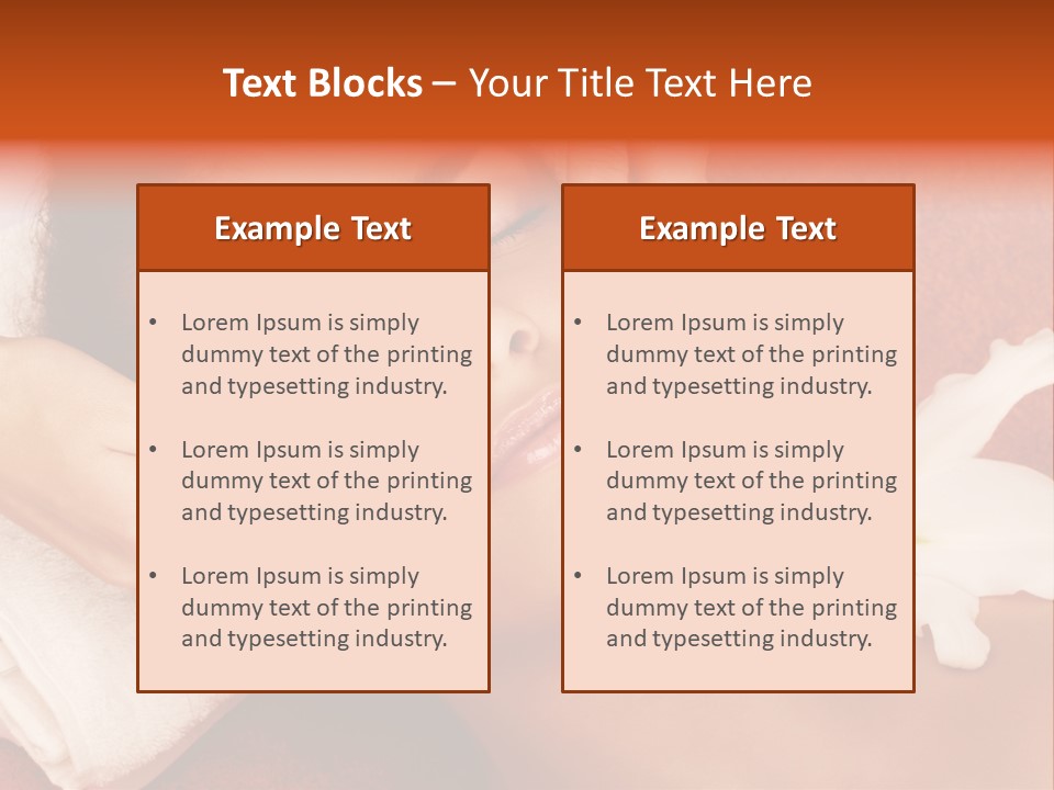 Head Beautiful Relaxation PowerPoint Template