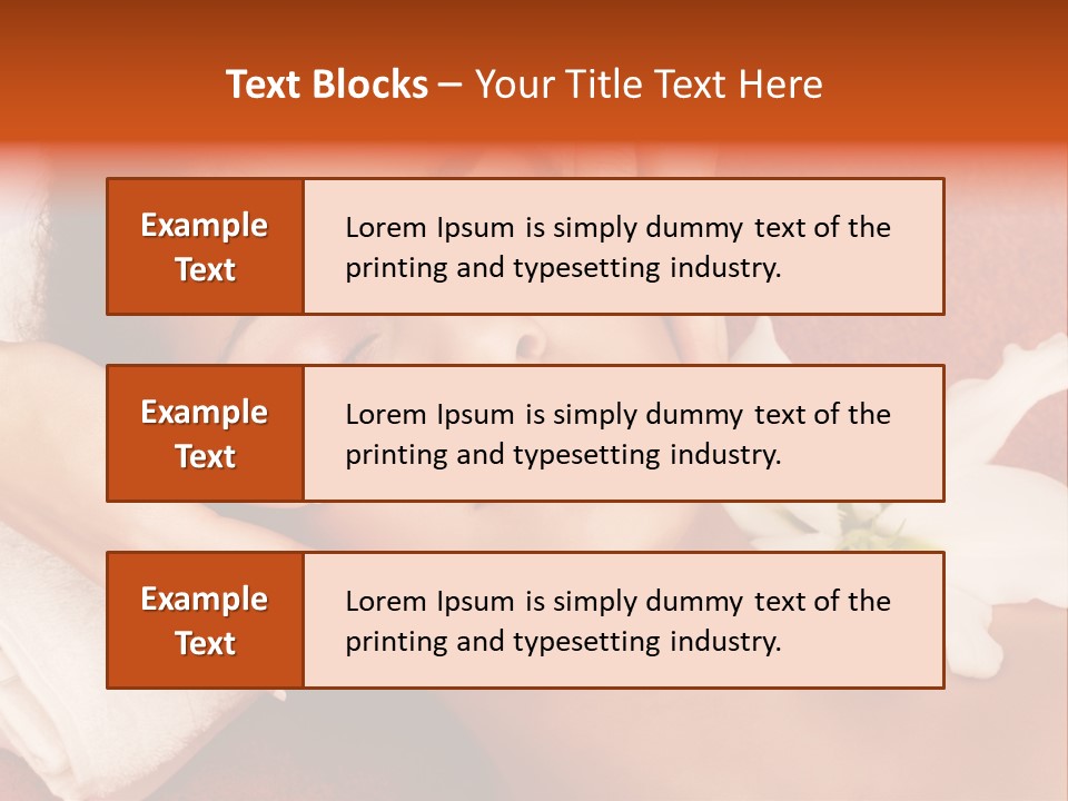 Head Beautiful Relaxation PowerPoint Template