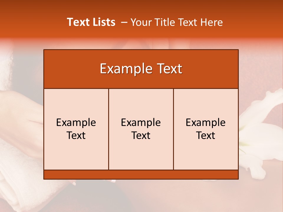 Head Beautiful Relaxation PowerPoint Template