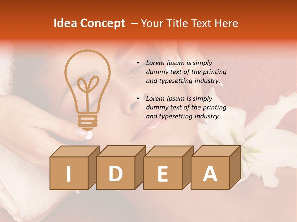 Head Beautiful Relaxation PowerPoint Template