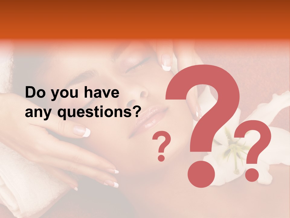 Head Beautiful Relaxation PowerPoint Template