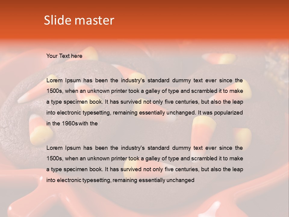 Halloween Party Candy Corn Holiday PowerPoint Template