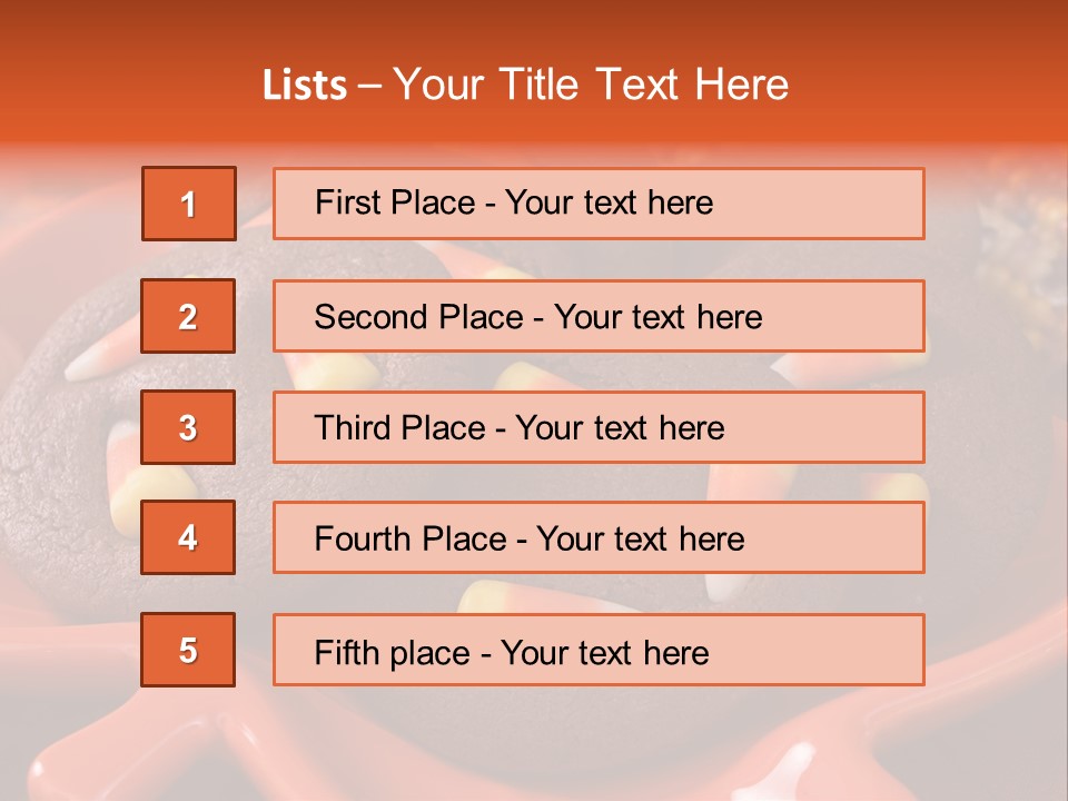 Halloween Party Candy Corn Holiday PowerPoint Template
