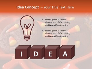 Halloween Party Candy Corn Holiday PowerPoint Template