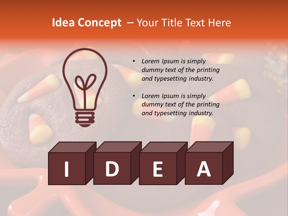 Halloween Party Candy Corn Holiday PowerPoint Template