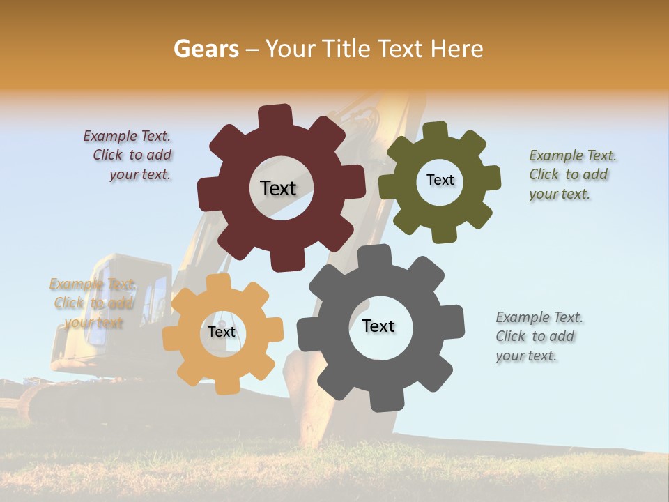 Wheel Contractor Workplace PowerPoint Template