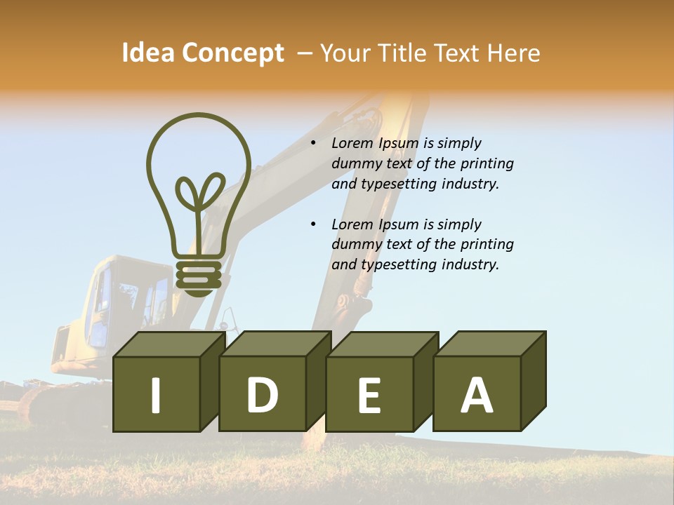 Wheel Contractor Workplace PowerPoint Template