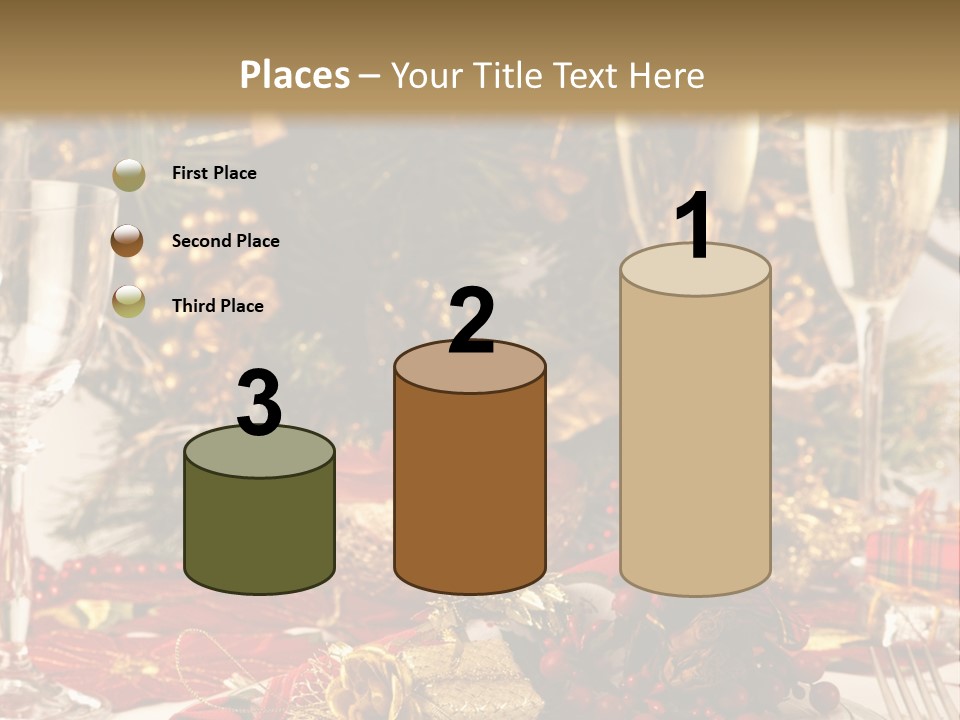 Dinner Table Yule PowerPoint Template