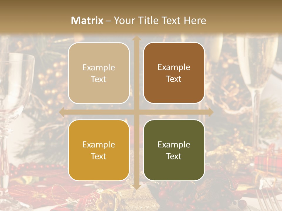 Dinner Table Yule PowerPoint Template