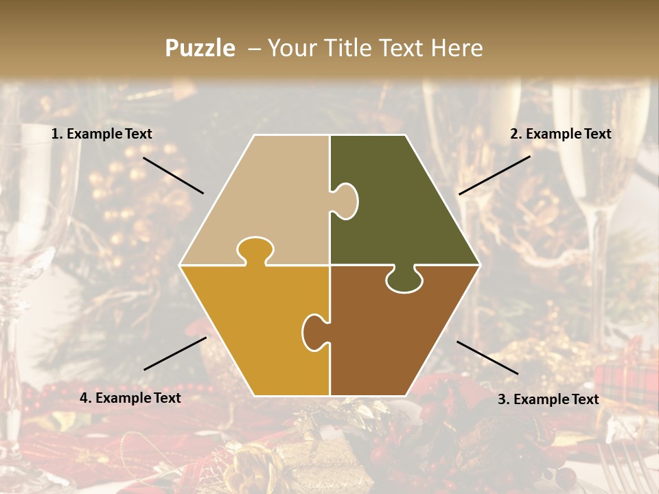 Dinner Table Yule PowerPoint Template