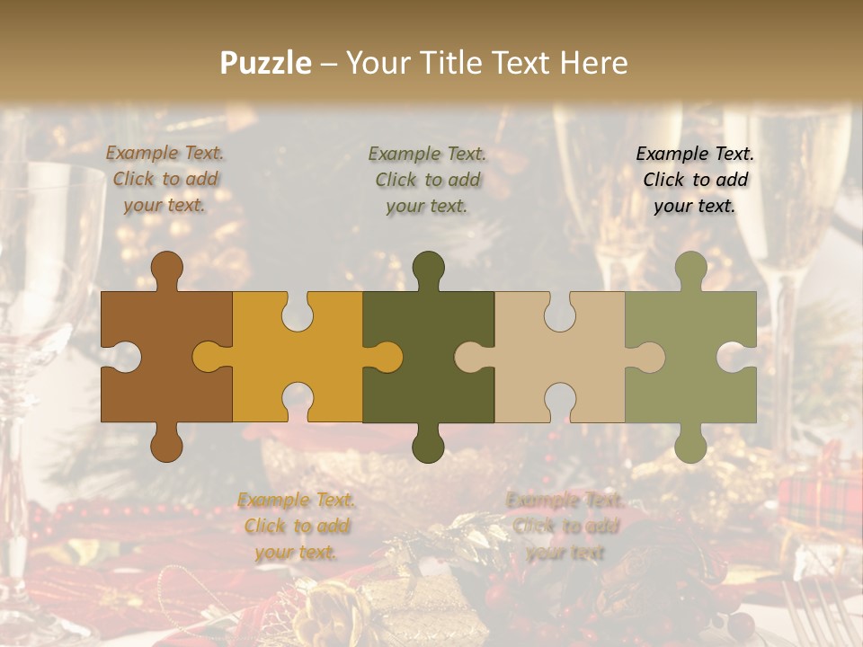 Dinner Table Yule PowerPoint Template