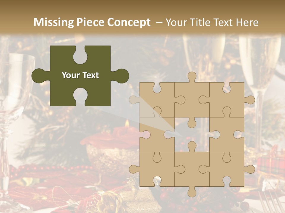 Dinner Table Yule PowerPoint Template