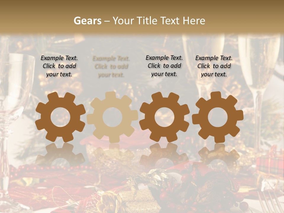 Dinner Table Yule PowerPoint Template