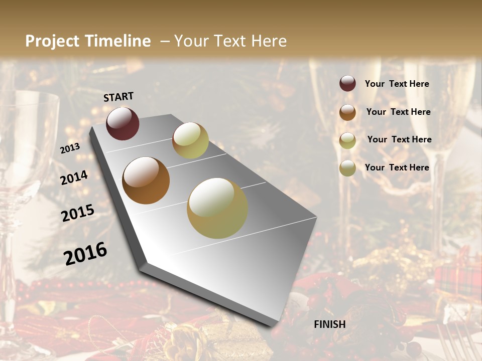 Dinner Table Yule PowerPoint Template