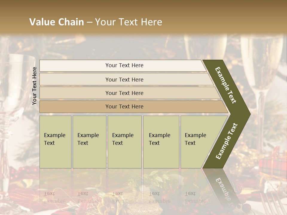 Dinner Table Yule PowerPoint Template