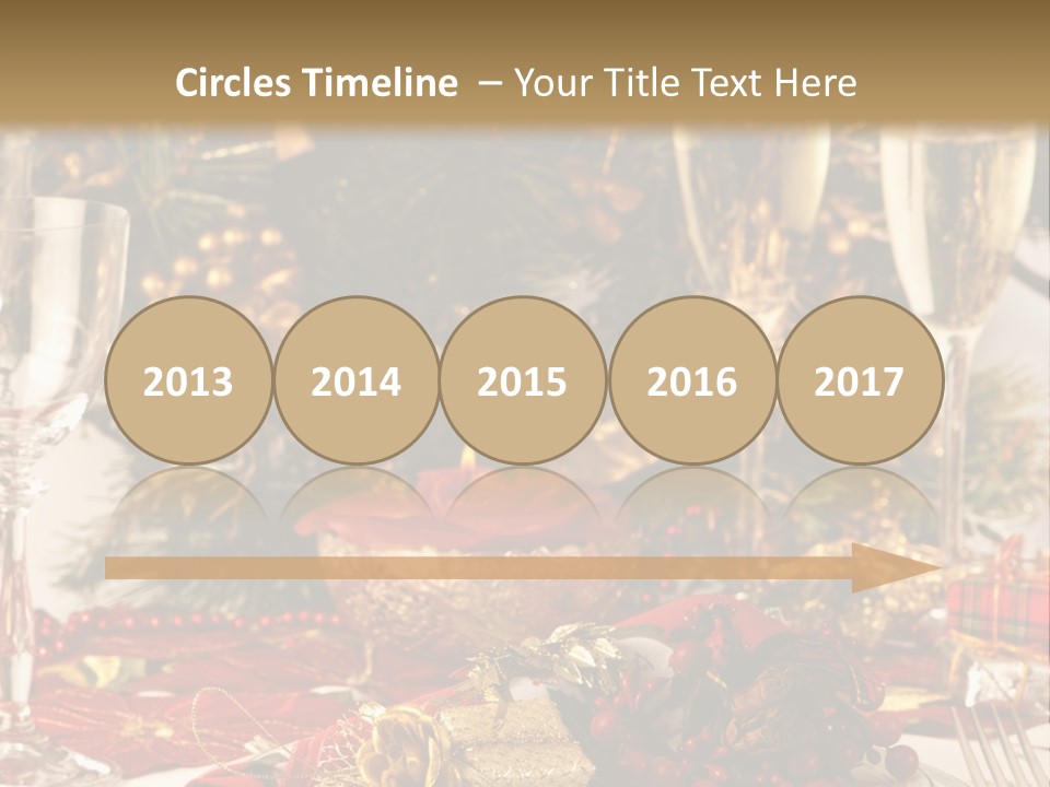 Dinner Table Yule PowerPoint Template