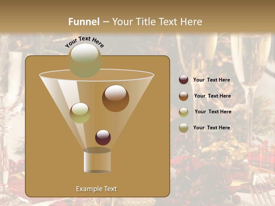 Dinner Table Yule PowerPoint Template