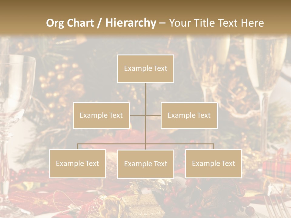 Dinner Table Yule PowerPoint Template