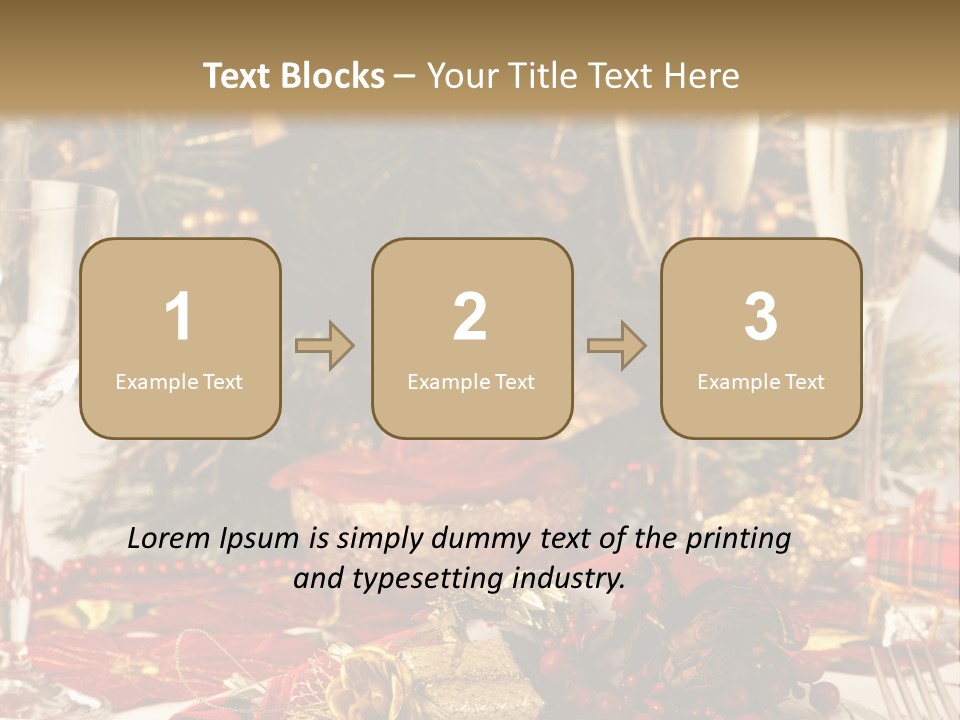 Dinner Table Yule PowerPoint Template
