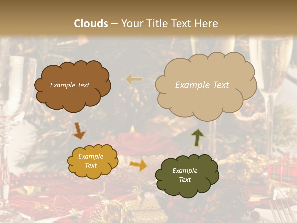Dinner Table Yule PowerPoint Template