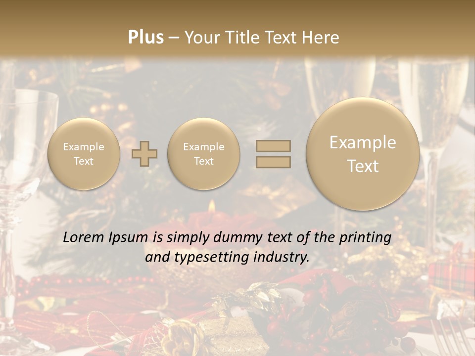 Dinner Table Yule PowerPoint Template