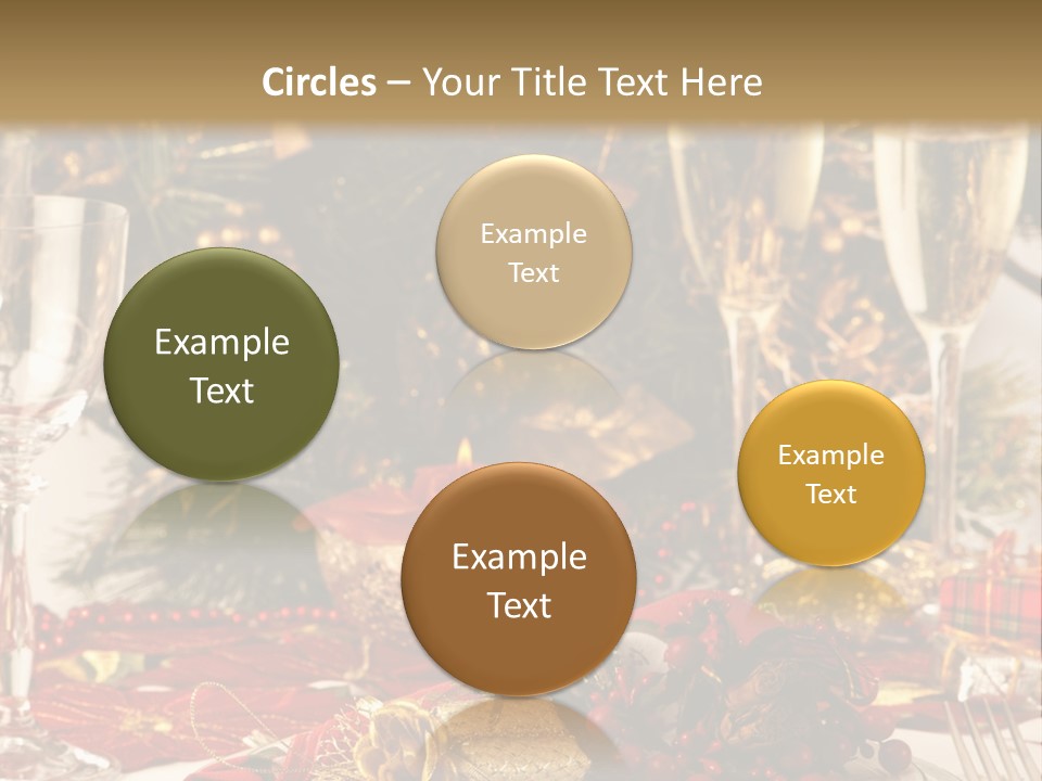 Dinner Table Yule PowerPoint Template