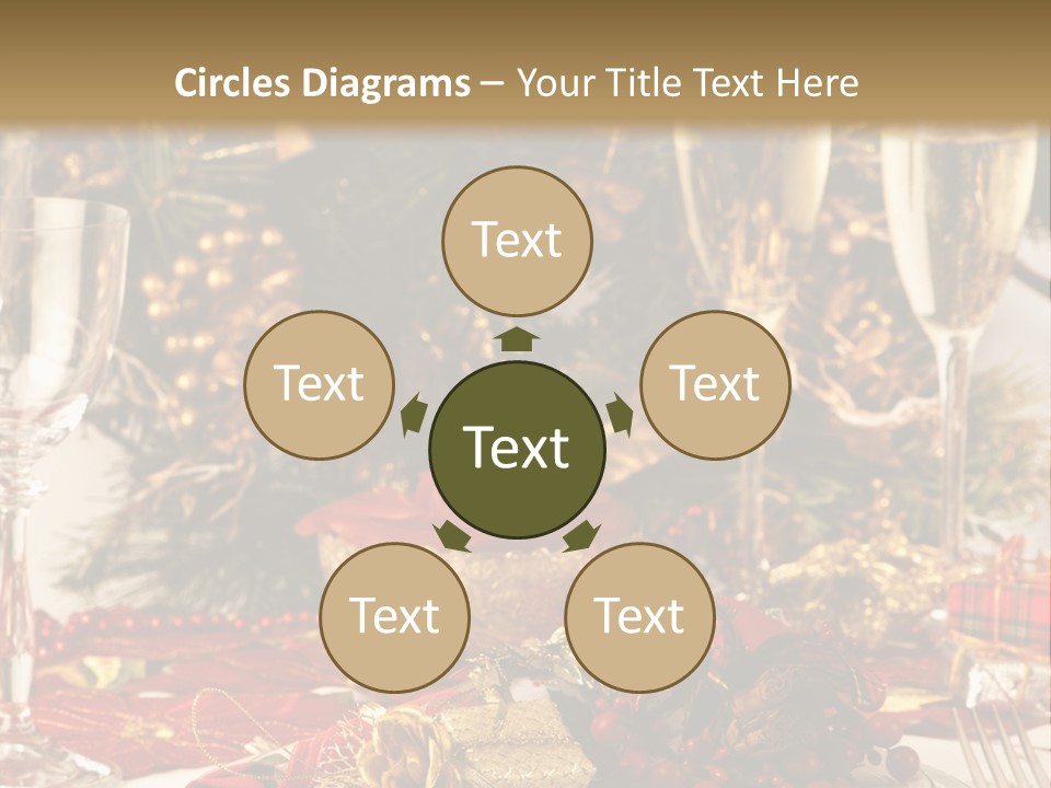 Dinner Table Yule PowerPoint Template