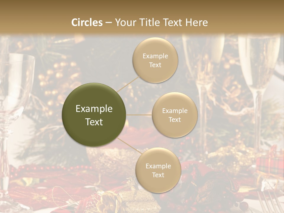 Dinner Table Yule PowerPoint Template