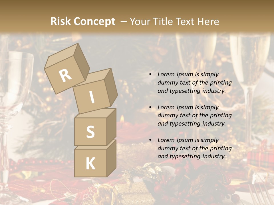 Dinner Table Yule PowerPoint Template