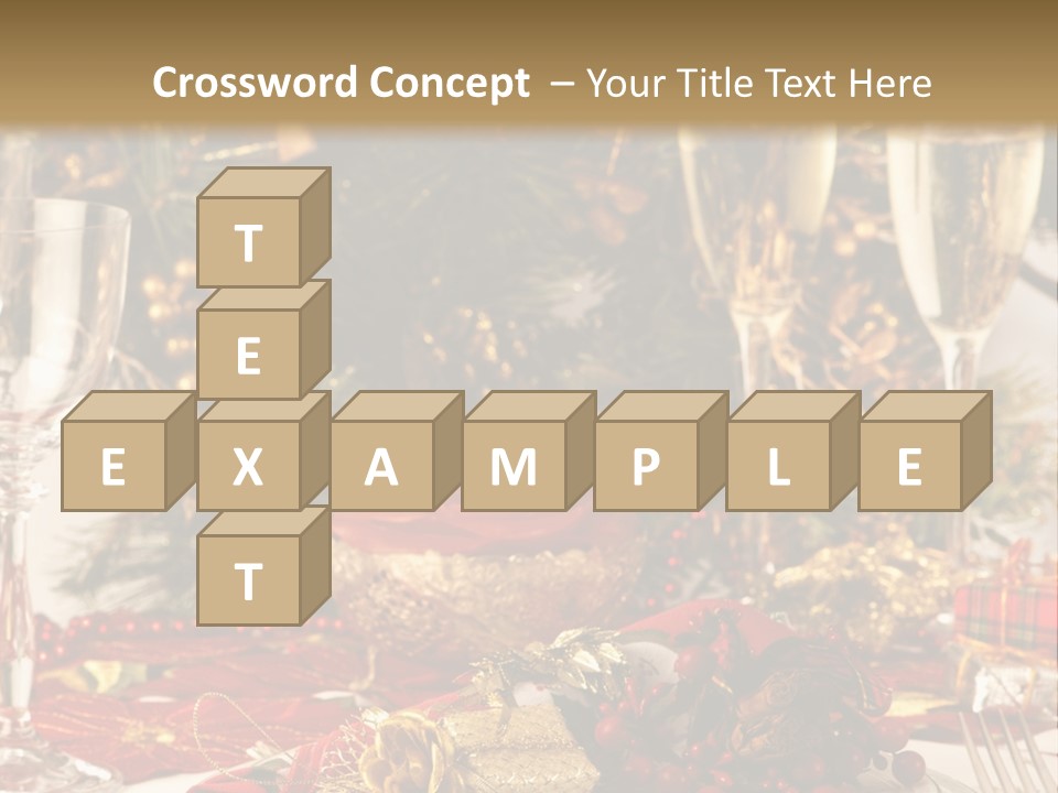 Dinner Table Yule PowerPoint Template