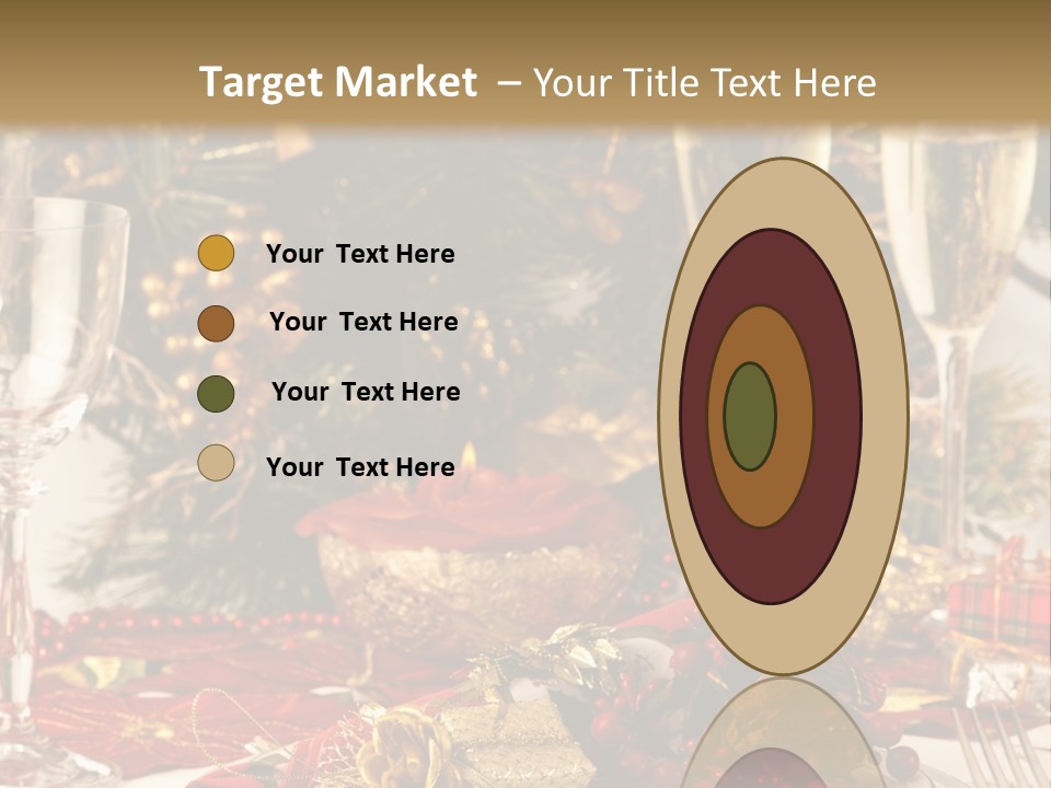 Dinner Table Yule PowerPoint Template