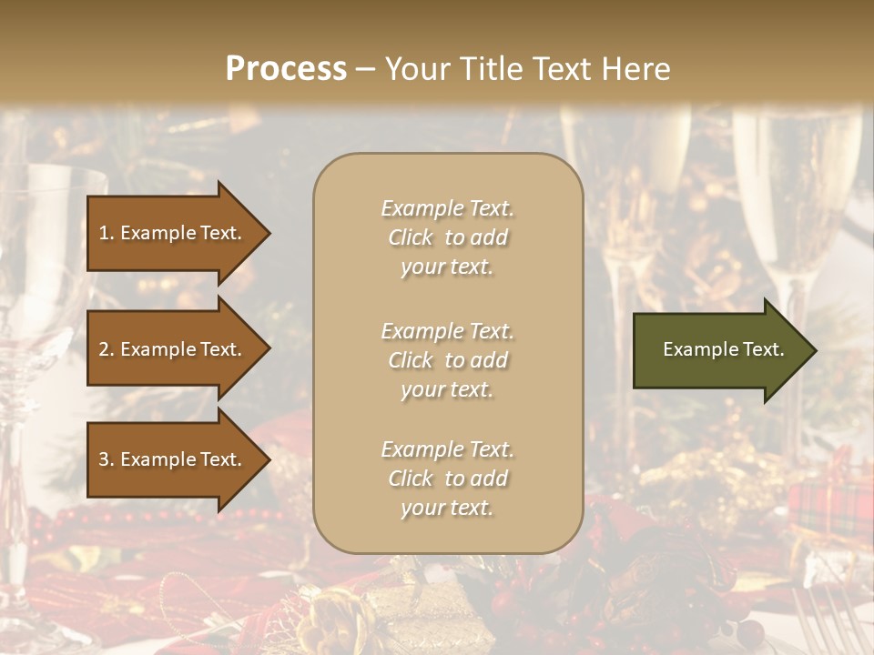 Dinner Table Yule PowerPoint Template