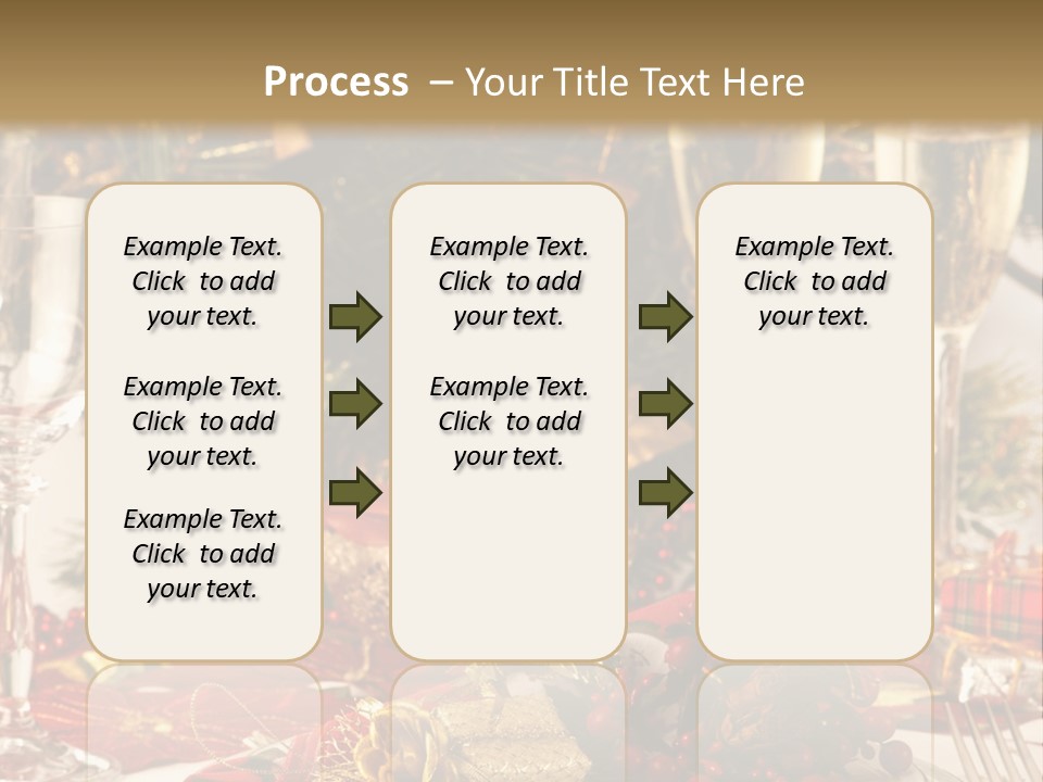 Dinner Table Yule PowerPoint Template