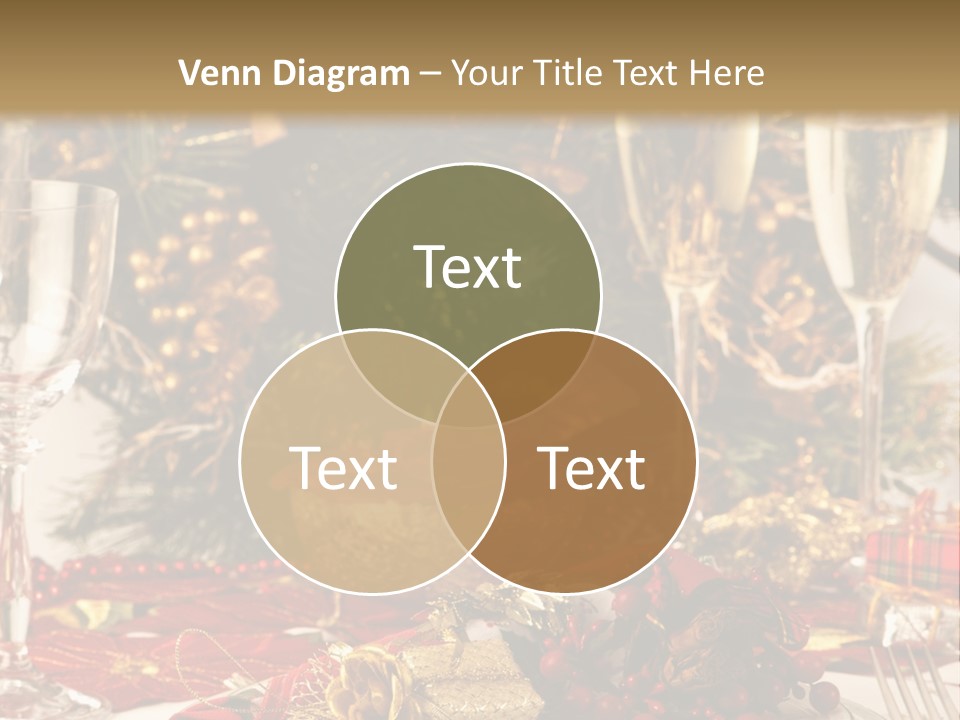 Dinner Table Yule PowerPoint Template