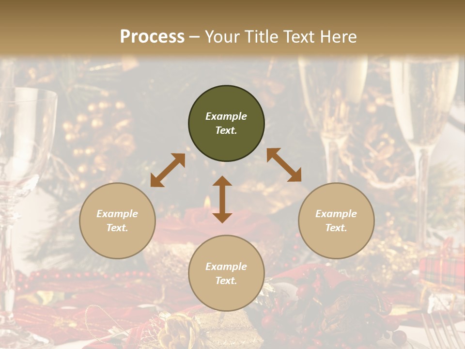 Dinner Table Yule PowerPoint Template
