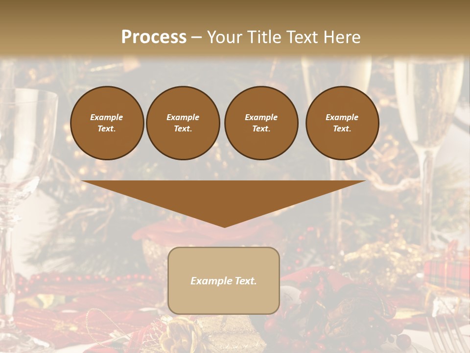 Dinner Table Yule PowerPoint Template