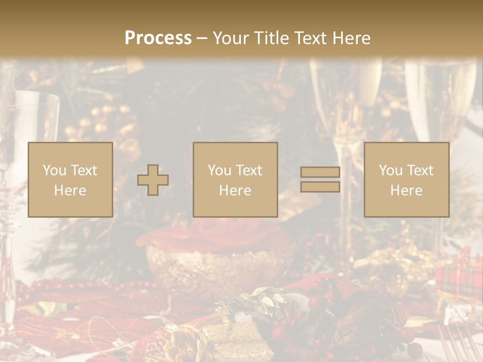Dinner Table Yule PowerPoint Template