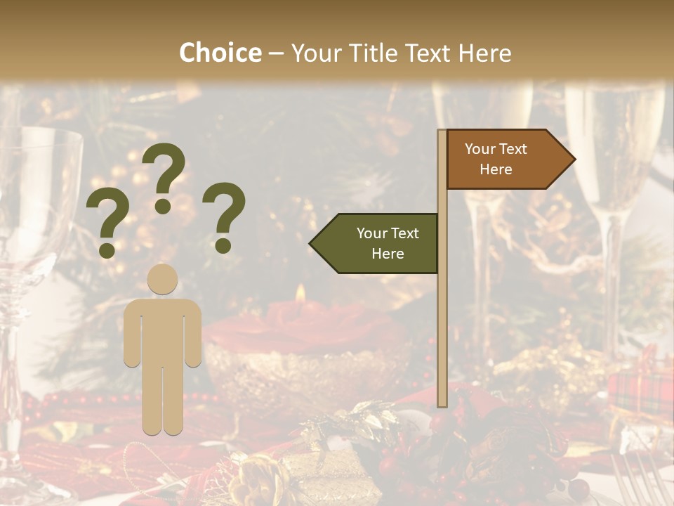 Dinner Table Yule PowerPoint Template