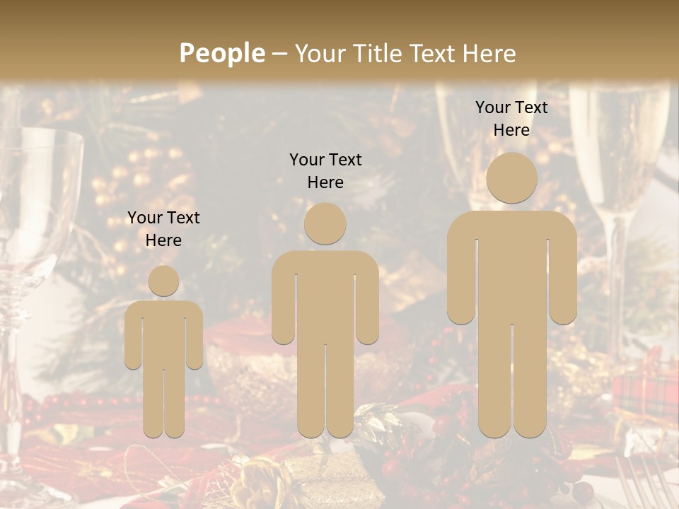 Dinner Table Yule PowerPoint Template