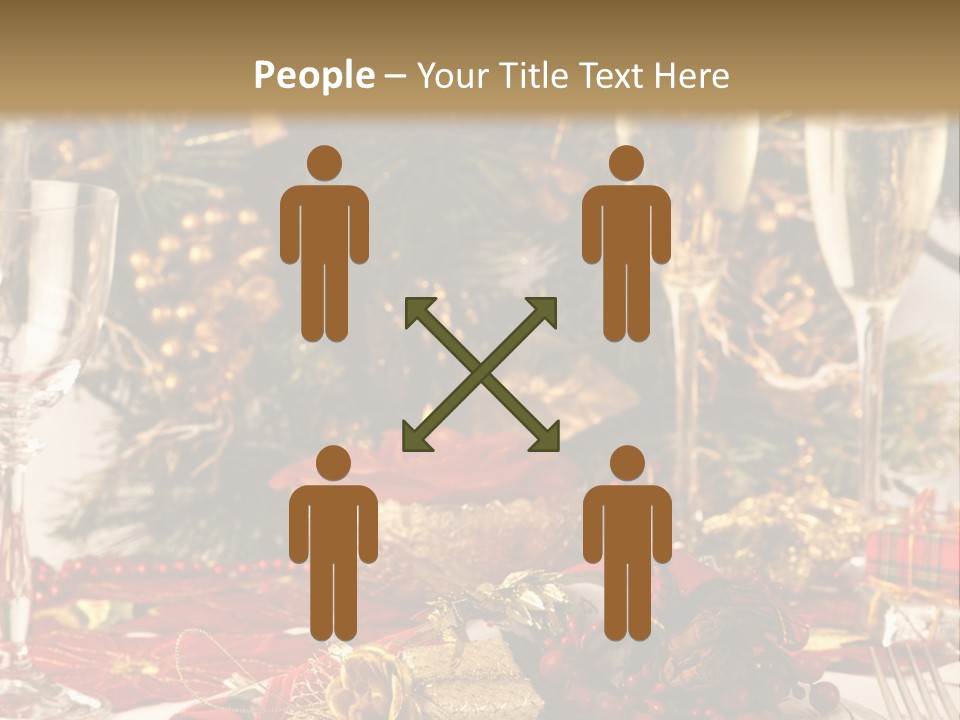 Dinner Table Yule PowerPoint Template