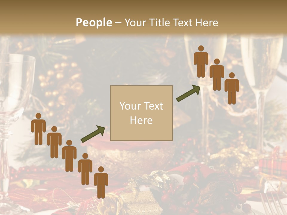 Dinner Table Yule PowerPoint Template