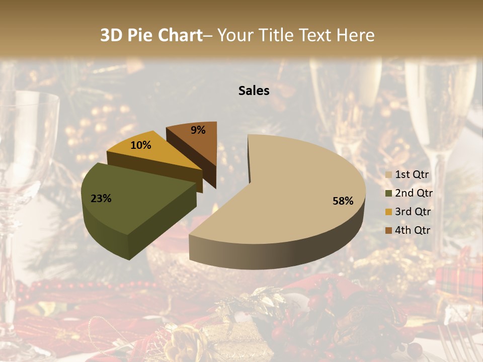 Dinner Table Yule PowerPoint Template