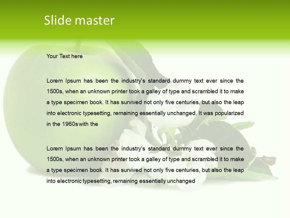 Arrangement Studio Fruit PowerPoint Template