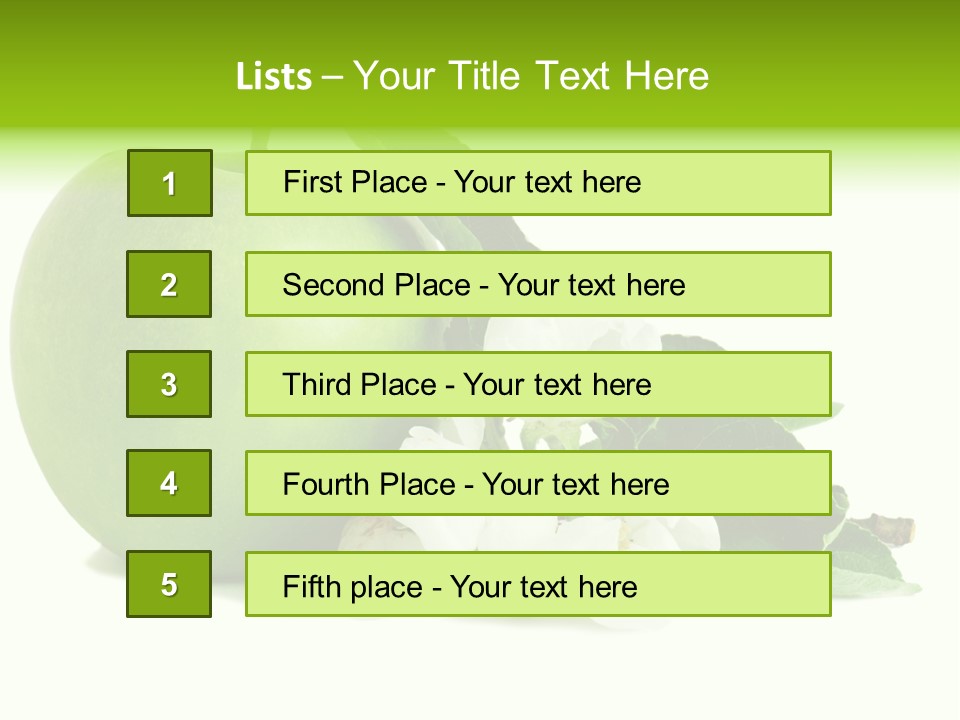 Arrangement Studio Fruit PowerPoint Template