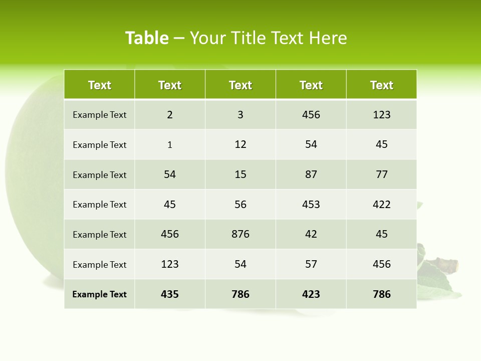 Arrangement Studio Fruit PowerPoint Template