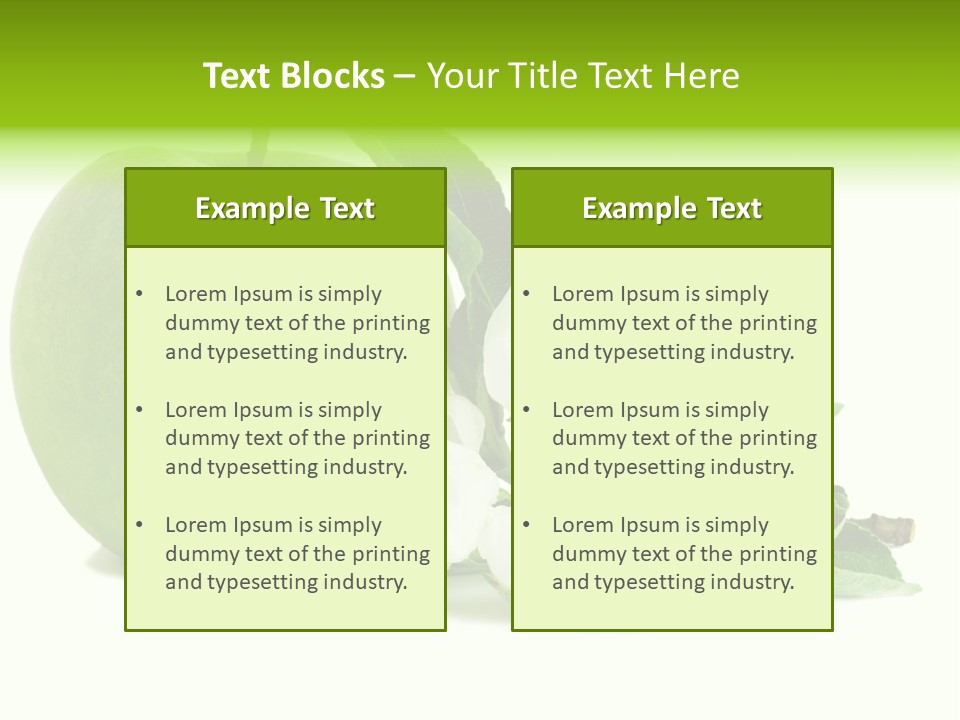 Arrangement Studio Fruit PowerPoint Template