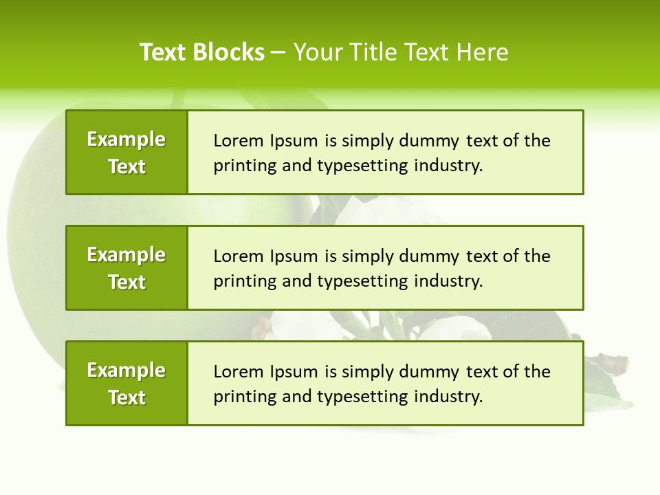 Arrangement Studio Fruit PowerPoint Template
