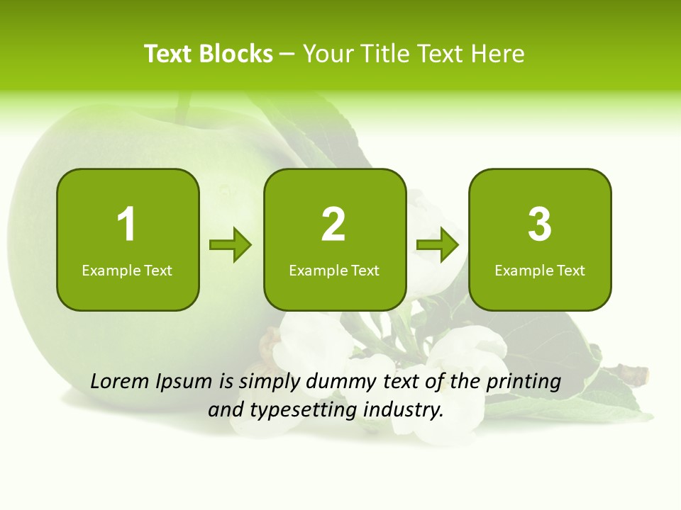 Arrangement Studio Fruit PowerPoint Template
