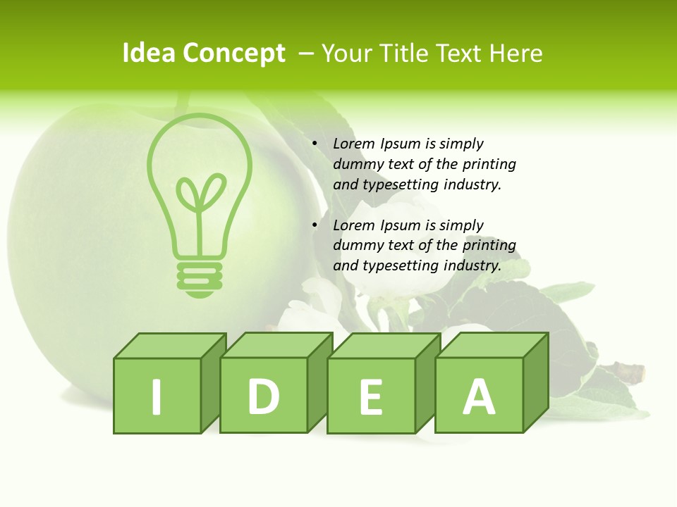 Arrangement Studio Fruit PowerPoint Template